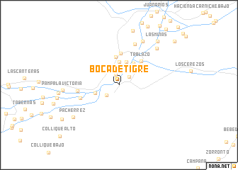 map of Boca de Tigre