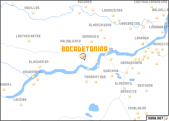 map of Boca de Tonina