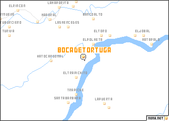 map of Boca de Tortuga