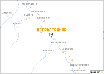 map of Boca de Trampa