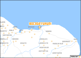 map of Boca de Yumurí