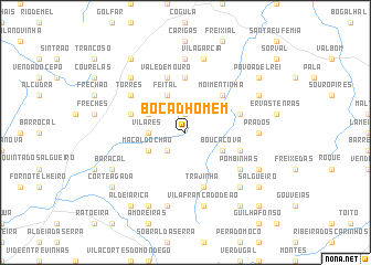 map of Boca dʼHomem