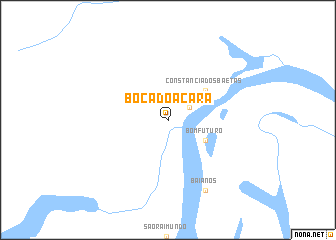 map of Bôca do Acará