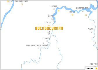 map of Boca do Curara