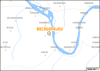 map of Bôca do Pajeú