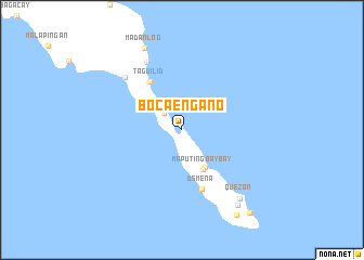 map of Boca Engaño