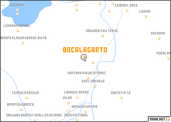 map of Boca Lagarto