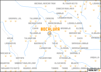 map of Boca Lurá