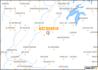 map of Boca María