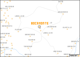 map of Bocamonte