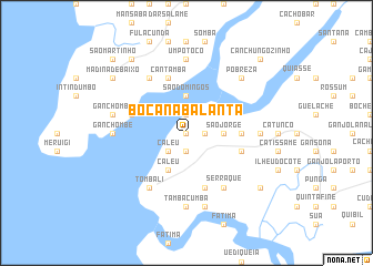 map of Bocana Balanta