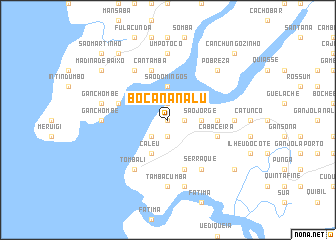 map of Bocana Nalu
