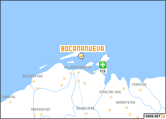 map of Bocana Nueva