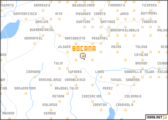 map of Bocana