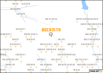 map of Bocăniţa