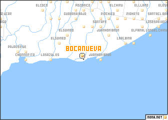 map of Boca Nueva