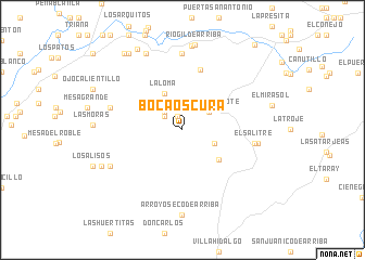 map of Boca Oscura