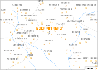 map of Boca Potrero