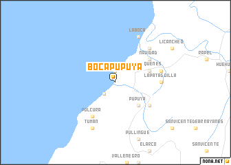 map of Boca Pupuya