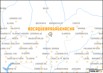 map of Boca Quebrada de Hacha