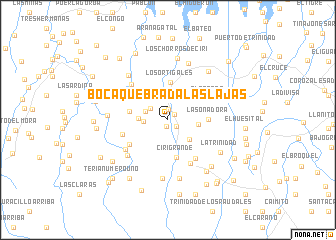 map of Boca Quebrada Las Lajas