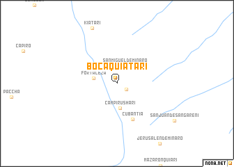 map of Boca Quiatari