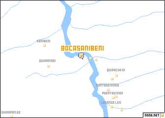 map of Boca Sanibeni