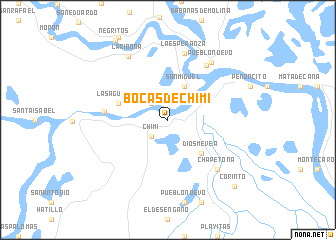 map of Bocas de Chimí