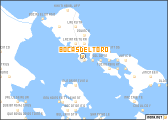 map of Bocas del Toro