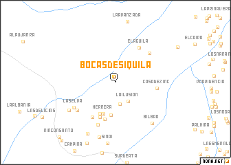 map of Bocas de Siquilá