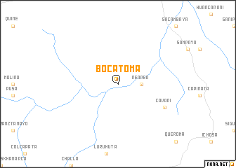 map of Boca Toma