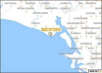 map of Boca Toro