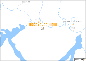 map of Boca Yavarí Mirím