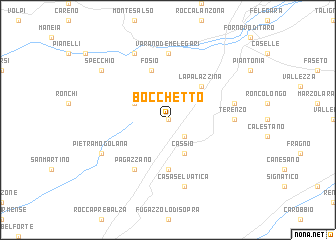 map of Bocchetto