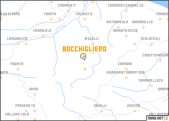 map of Bocchigliero