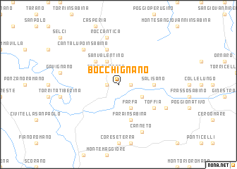 map of Bocchignano