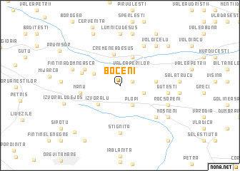 map of Boceni