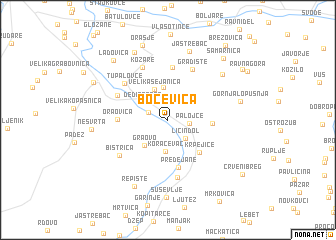 map of Boćevica