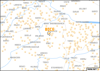 map of Boće