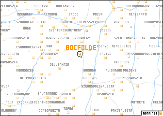 map of Bocfölde