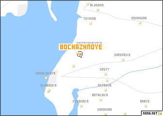 map of Bochazhnoye