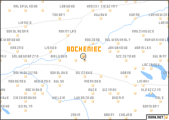 map of Bocheniec