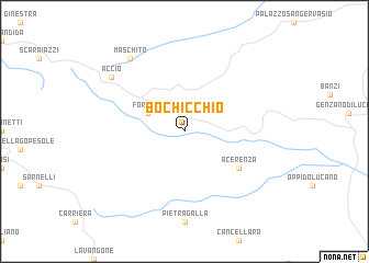 map of Bochicchio