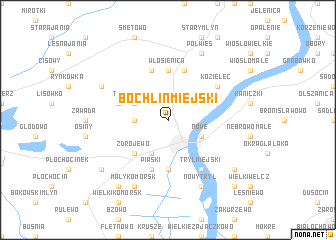 map of Bochlin Miejski