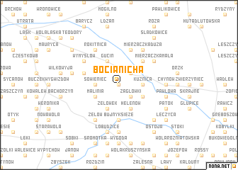 map of Bocianicha