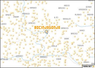 map of Bočinja Donja