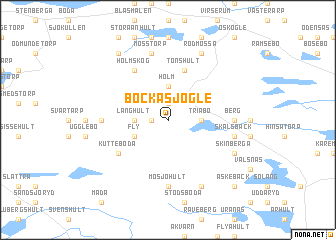 map of Bockasjögle