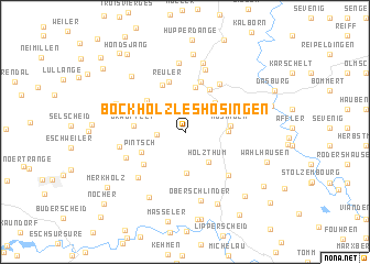 map of Bockholz-lès-Hosingen