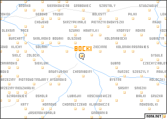 map of Boćki