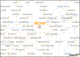 map of Böckum